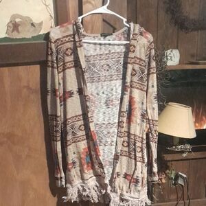 Socialite Multicolor Patterned Cardigan